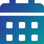 A stylized calendar.